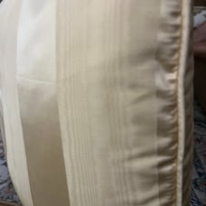 16x16 satin down filled pillow