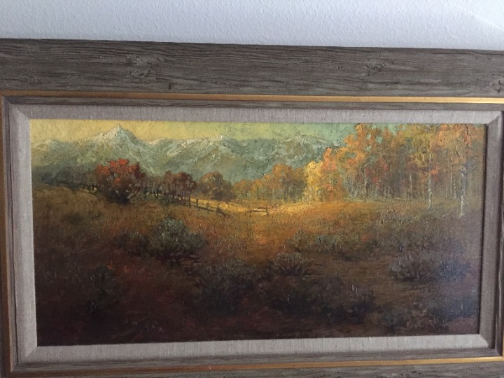 Kent Wallis oil painting: - RARE FIND!