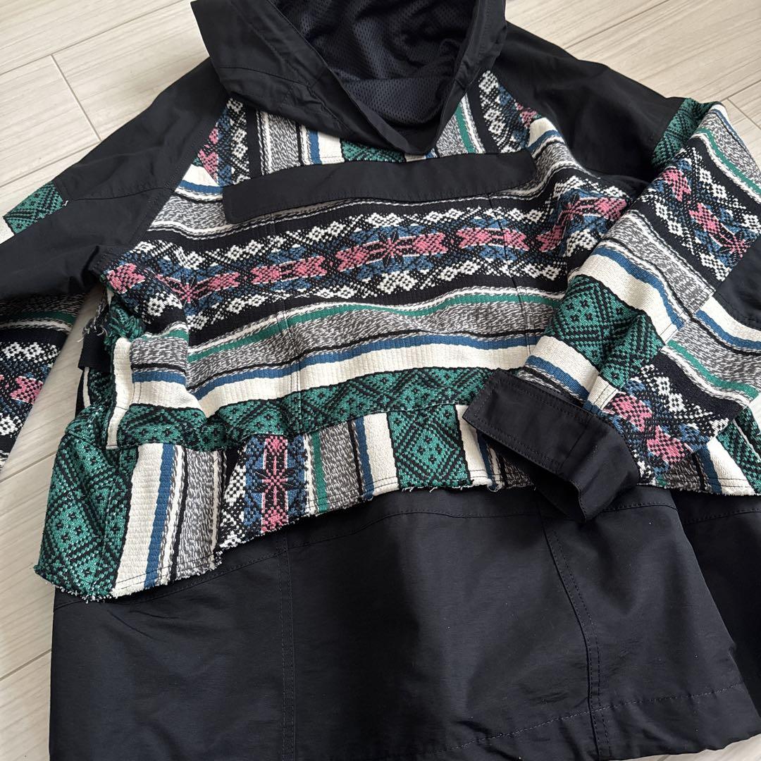 22ss sacai Rug Jacquard Blouson Parka