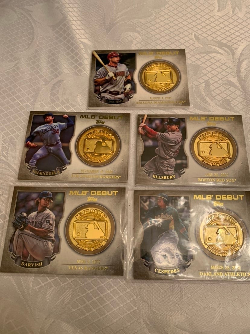 2016 Topps MLB Debut gold medallion lot