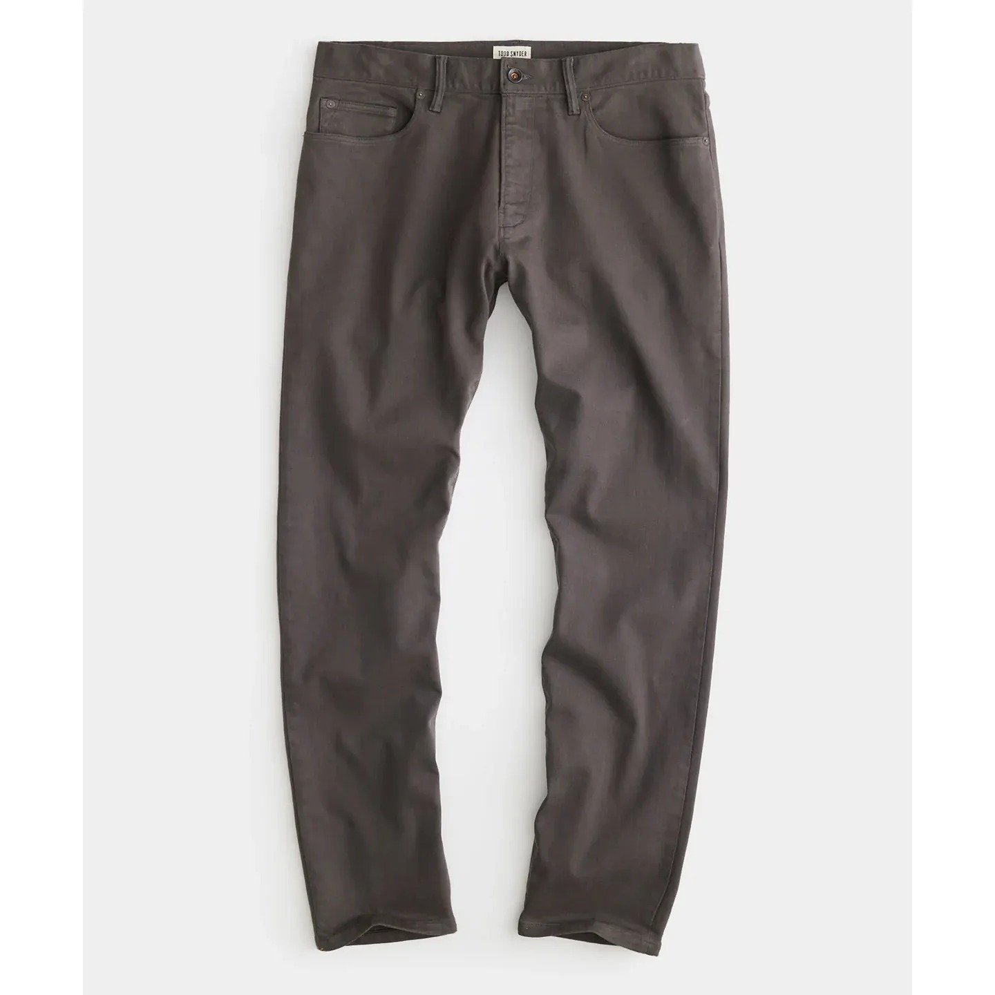 Todd Snyder Slim Fit 5-Pocket Chino in DARK GRANITE
