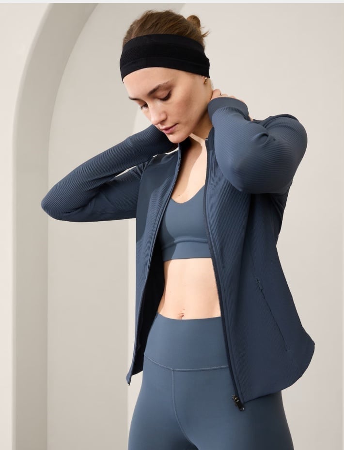 NWT Athleta Salutation ribbed jacket (XS)
