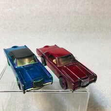 1968 HOT WHEELS VINTAGE REDLINE CONTINENTAL CUSTOM MARK III Lot 2 Blue &Red