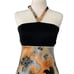 Muumuu Heaven Hawaii Vintage Kiko Kuli warm Halter Midi dress Medium black NWT!