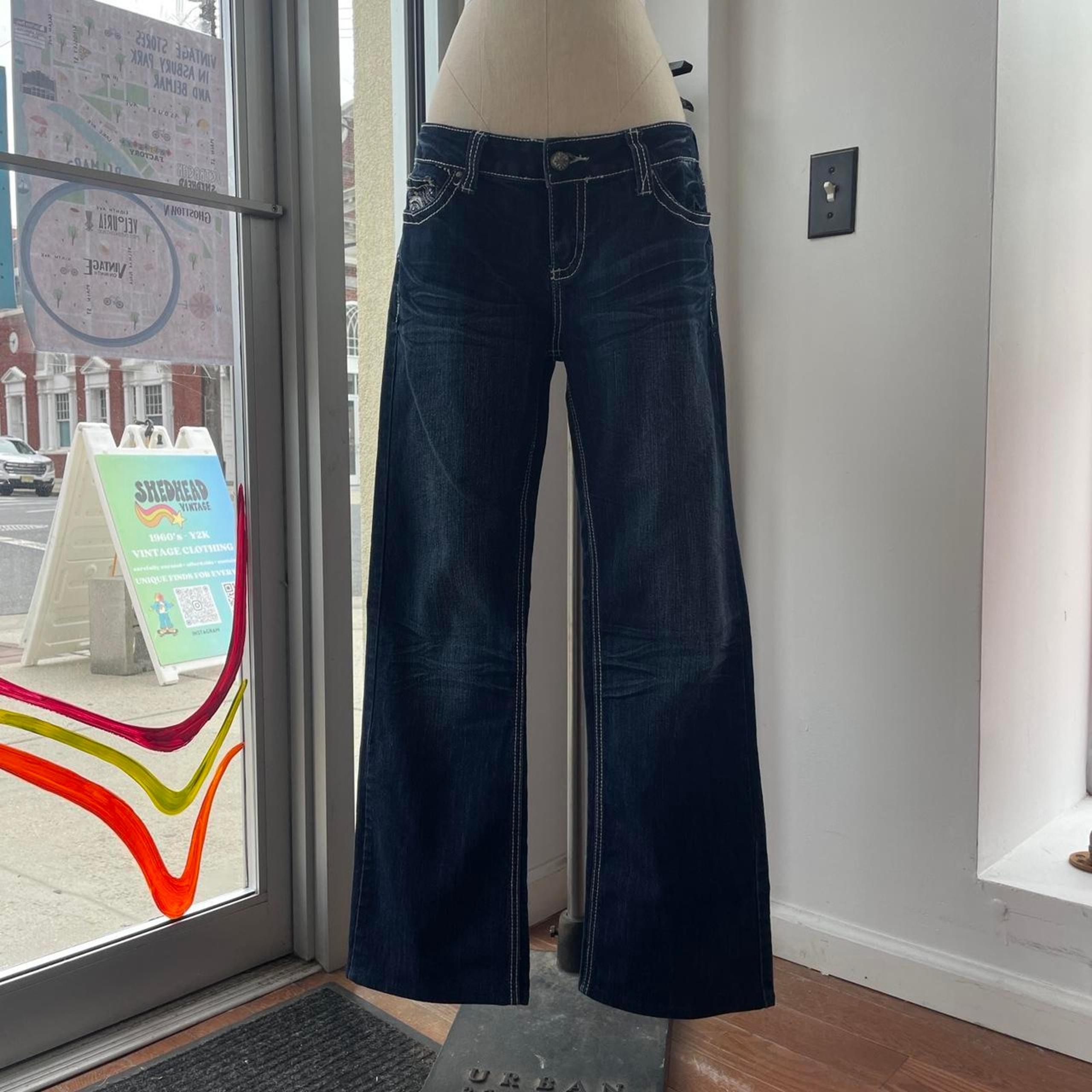 Y2K Bedazzled Low Rise Soundgirl Flared Jeans