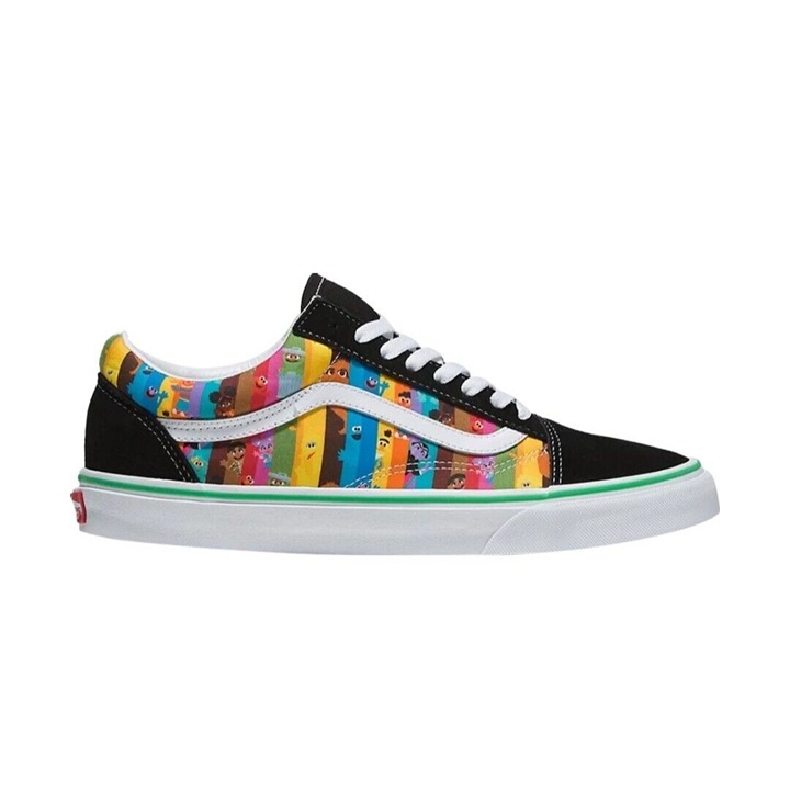 VANS x Old Skool Sesame Street 'Rainbow Stripes' Sneakers