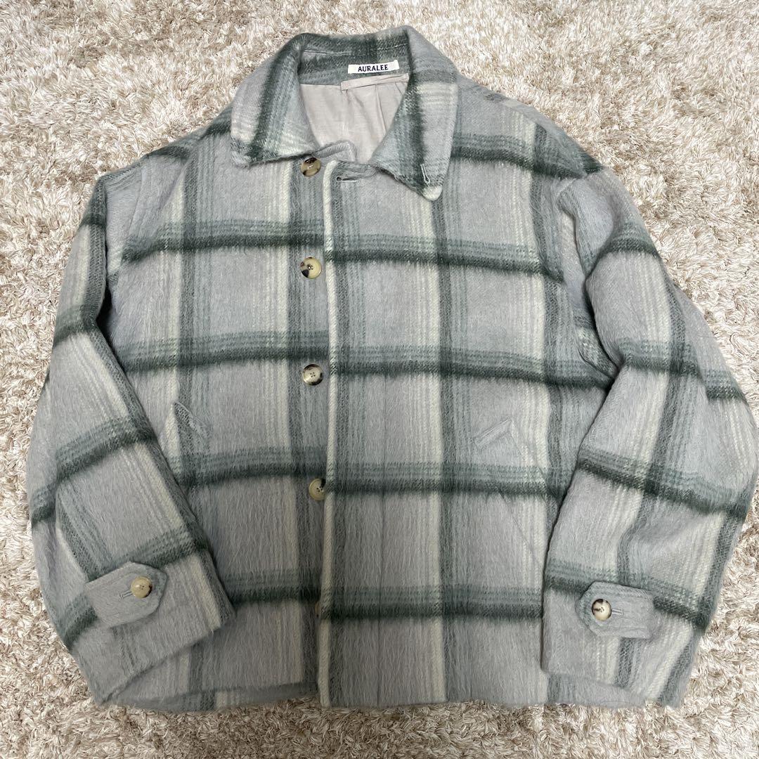 AURALEE 20AW / Alpaca Check Blouson
