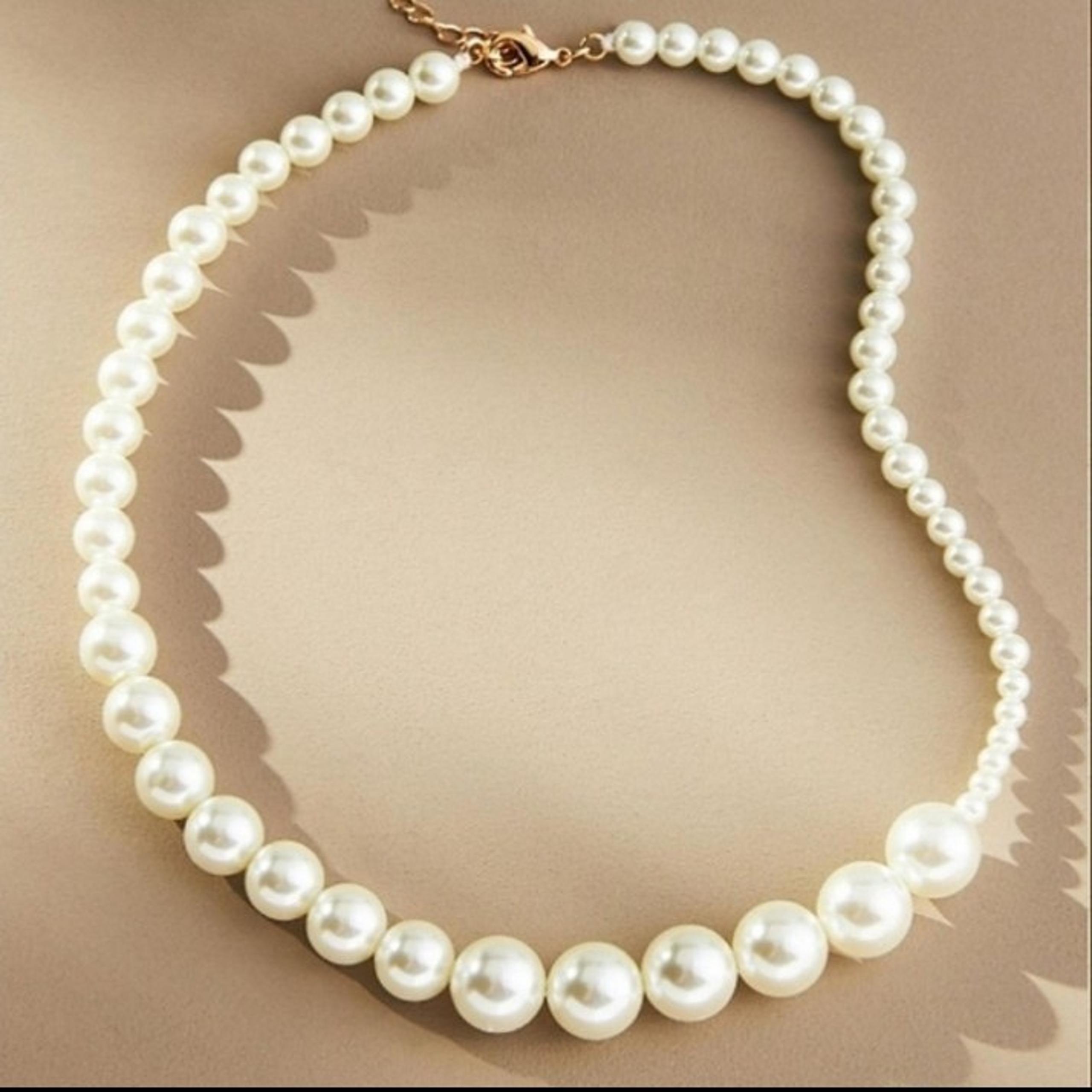 Anthropologie Faux-Pearl Necklace