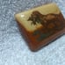 Irish Setter Hunting Dog With Catch Wood Buckle Enamel Cover Excellent Condition