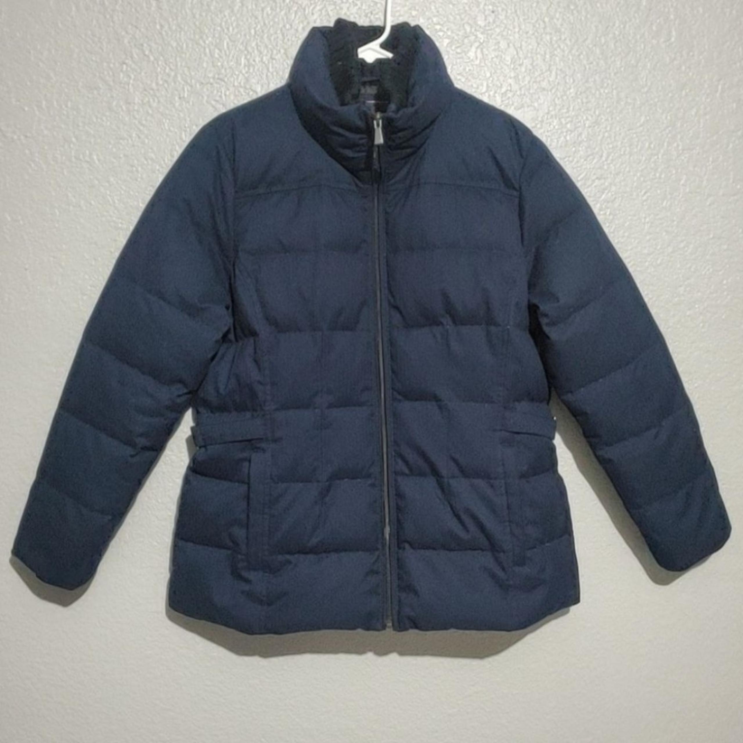 Weatherproof Women's Down Feather Filled Quilted Midnight Navy Jacket Size XL