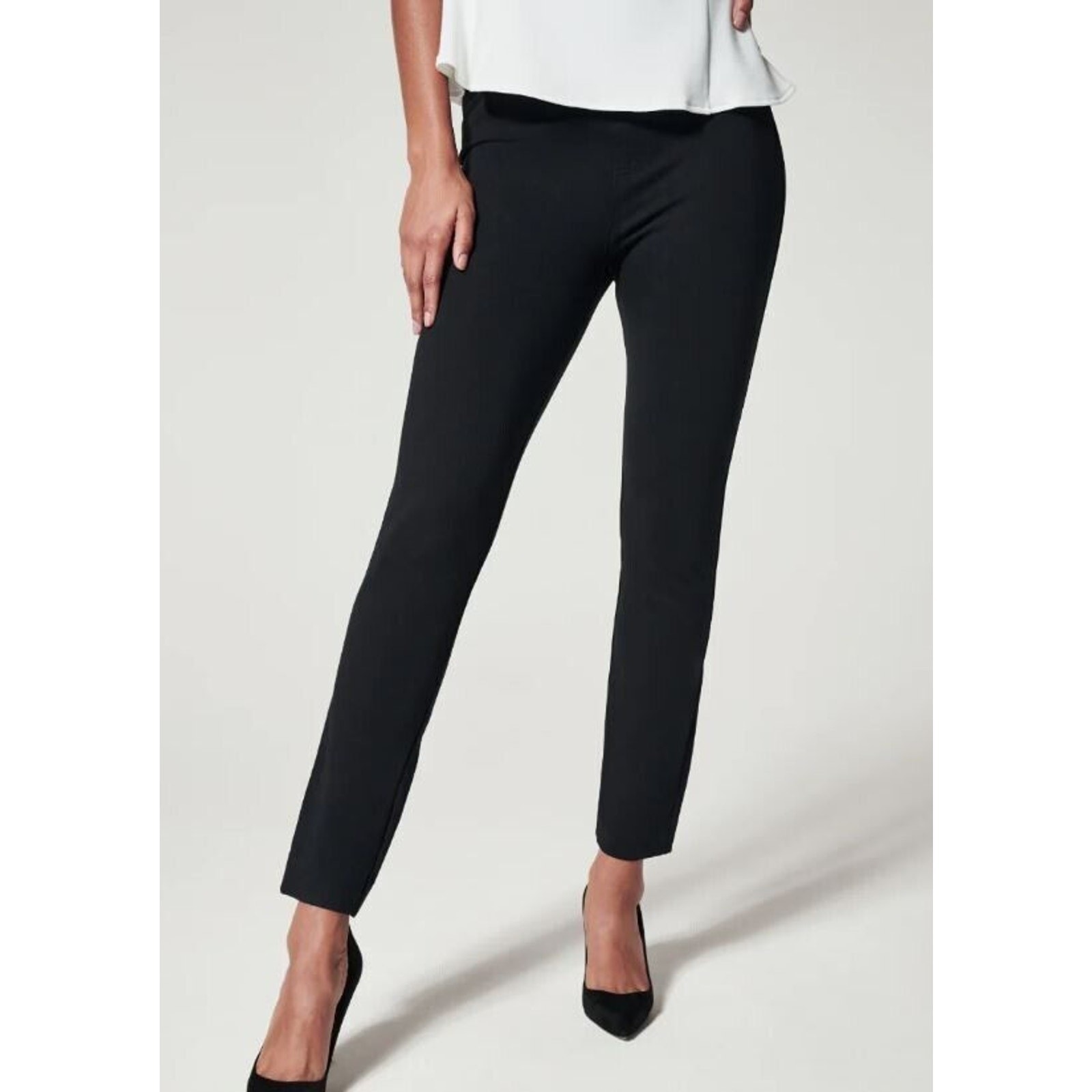 Spanx Women's Back seam Skinny Ponte Leggings in Black Medium MSRP 128 20251Q