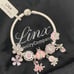 Linx Snake Chain Bracelet with Pink Themed Charms 925 sterling silver