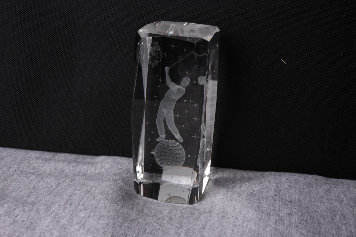 Acrylic Lucite GOLFER SWING Paperweight