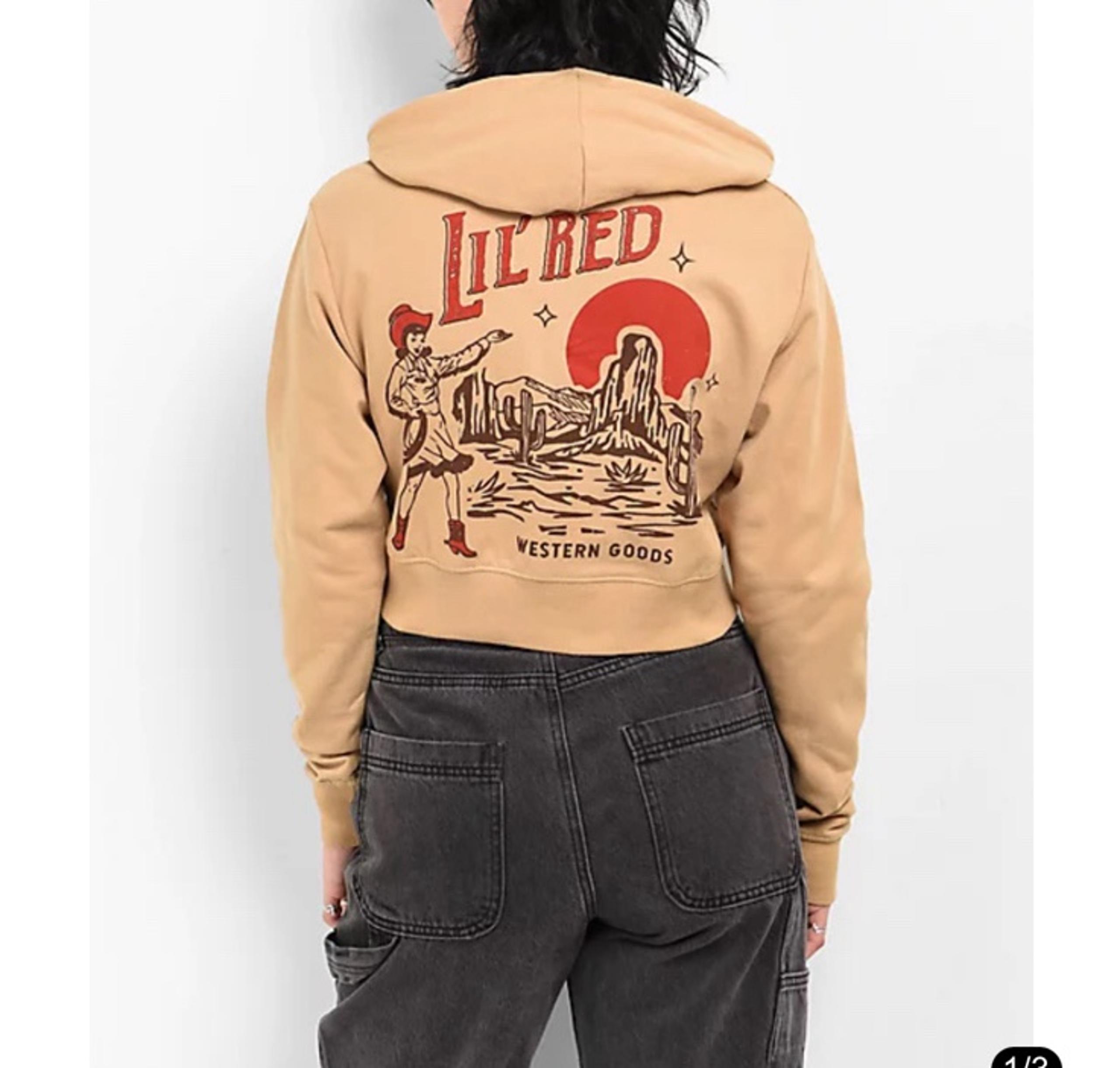 NWOT Dravus zip up cropped hoodie