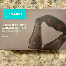 Naipo MGS-150DC Shoulder & Neck Massager with Shiatsu Kneading Massage and Heat.