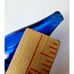 Vintage Cobalt Blue BLENKO Glass Genie Bottle Decanter Ruffle Rim CHIP Stopper