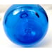 Vintage Cobalt Blue BLENKO Glass Genie Bottle Decanter Ruffle Rim CHIP Stopper