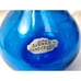 Vintage Cobalt Blue BLENKO Glass Genie Bottle Decanter Ruffle Rim CHIP Stopper