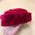 kids red hat with flowers