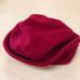 kids red hat with flowers