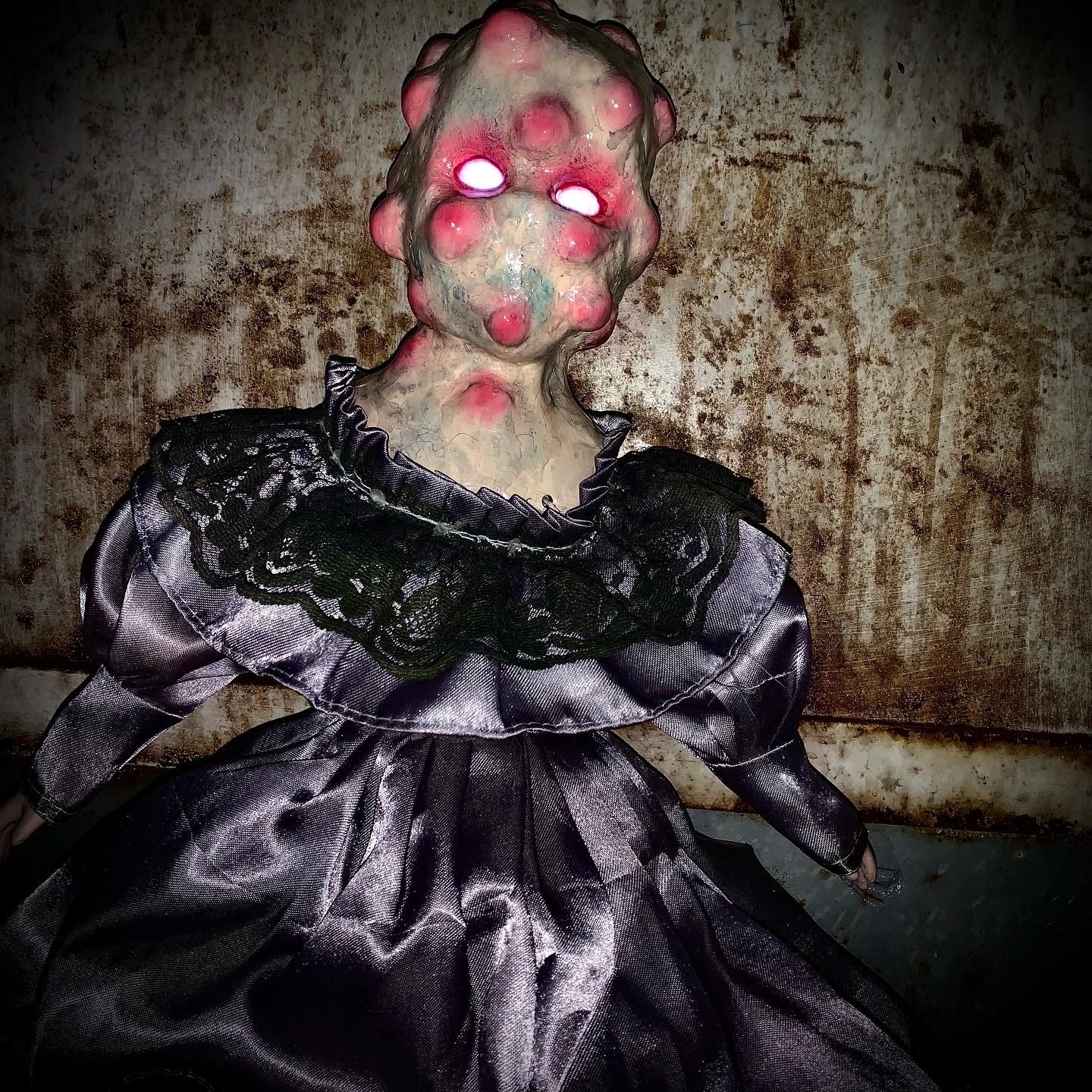 Creepy scary horror demon doll