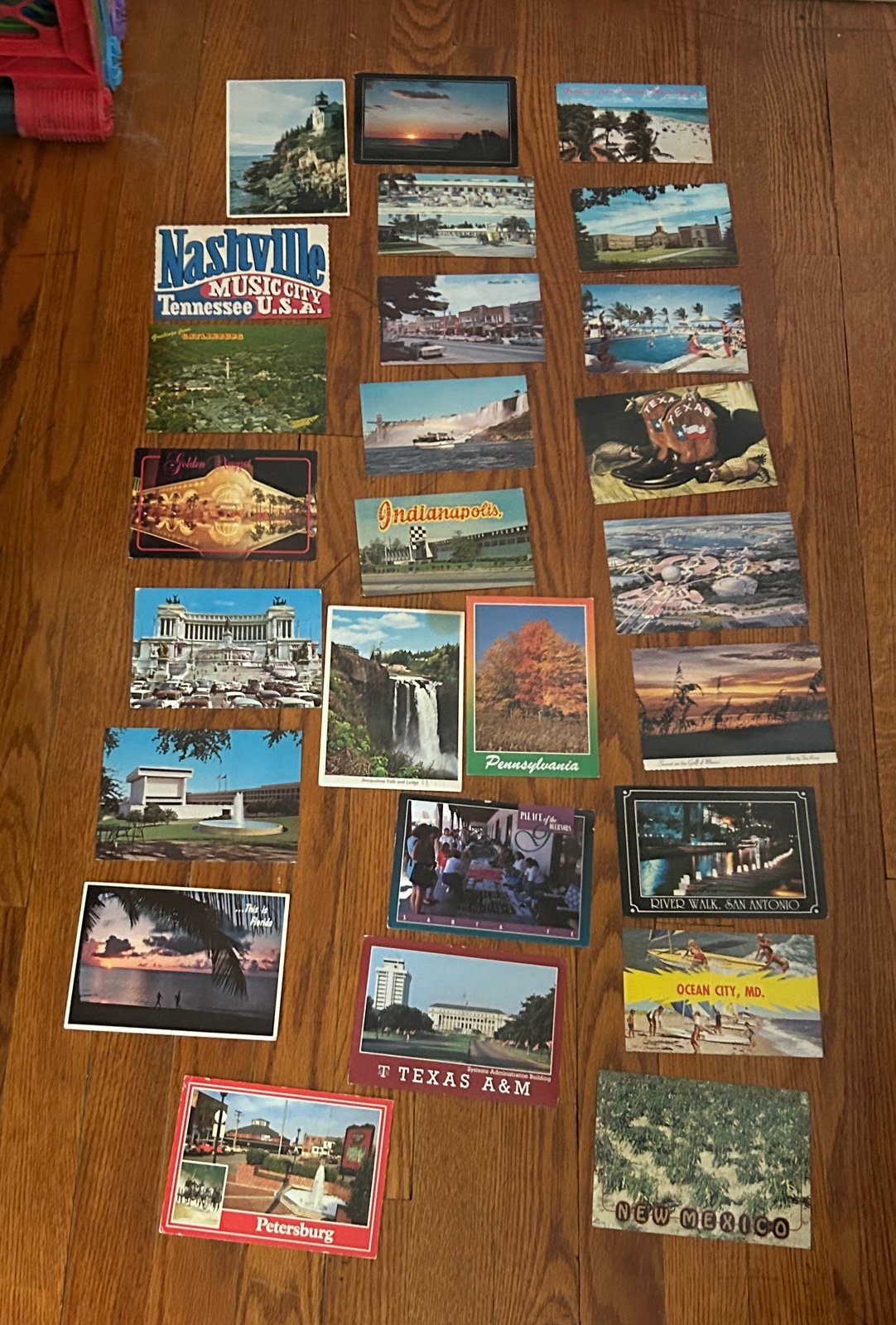 Vintage Post Cards 26 Used Cards Dated 60’s-90’s
