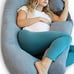 Pregnancy Pillows, U-Shape Full Body Pillow – Removable Cooling Cover