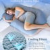 Pregnancy Pillows, U-Shape Full Body Pillow – Removable Cooling Cover