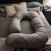 Pregnancy Pillows, U-Shape Full Body Pillow – Removable Cooling Cover