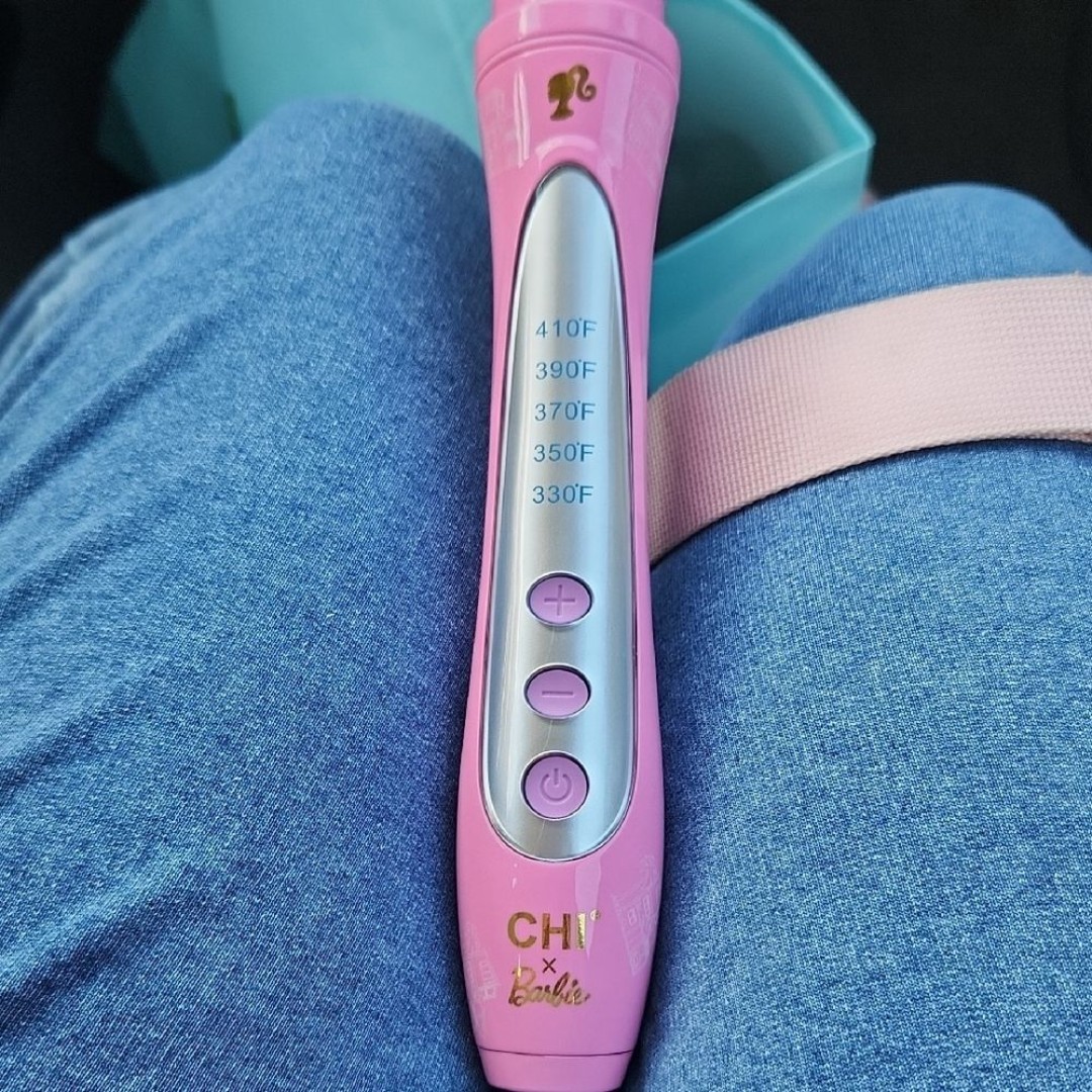 CHI x Barbie Dreamhouse Tourmaline Ceramic Curling Iron, Creates Luxurious Waves