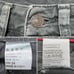 6397 Shorty Jeans High Rise Crop SIZE 24 OD Grey Button Fly Made in Italy