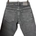 6397 Shorty Jeans High Rise Crop SIZE 24 OD Grey Button Fly Made in Italy