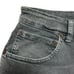 6397 Shorty Jeans High Rise Crop SIZE 24 OD Grey Button Fly Made in Italy