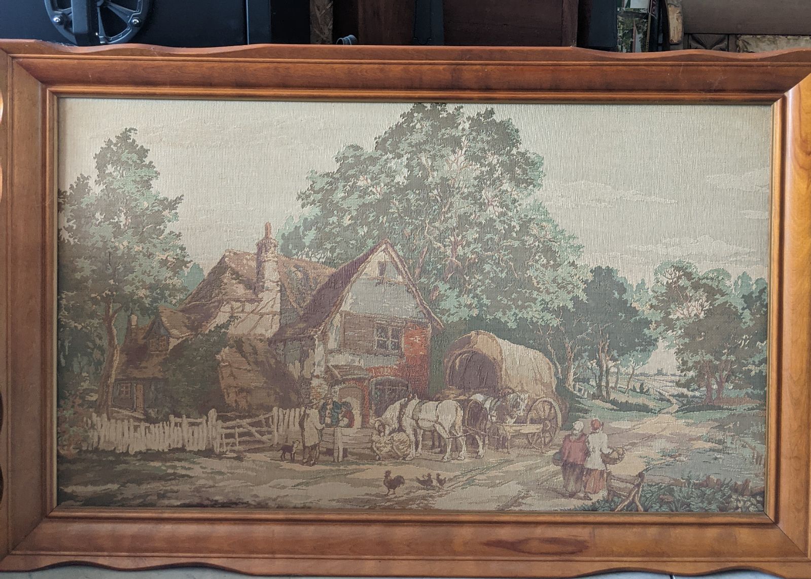 Vintage tapestry wall hanging
