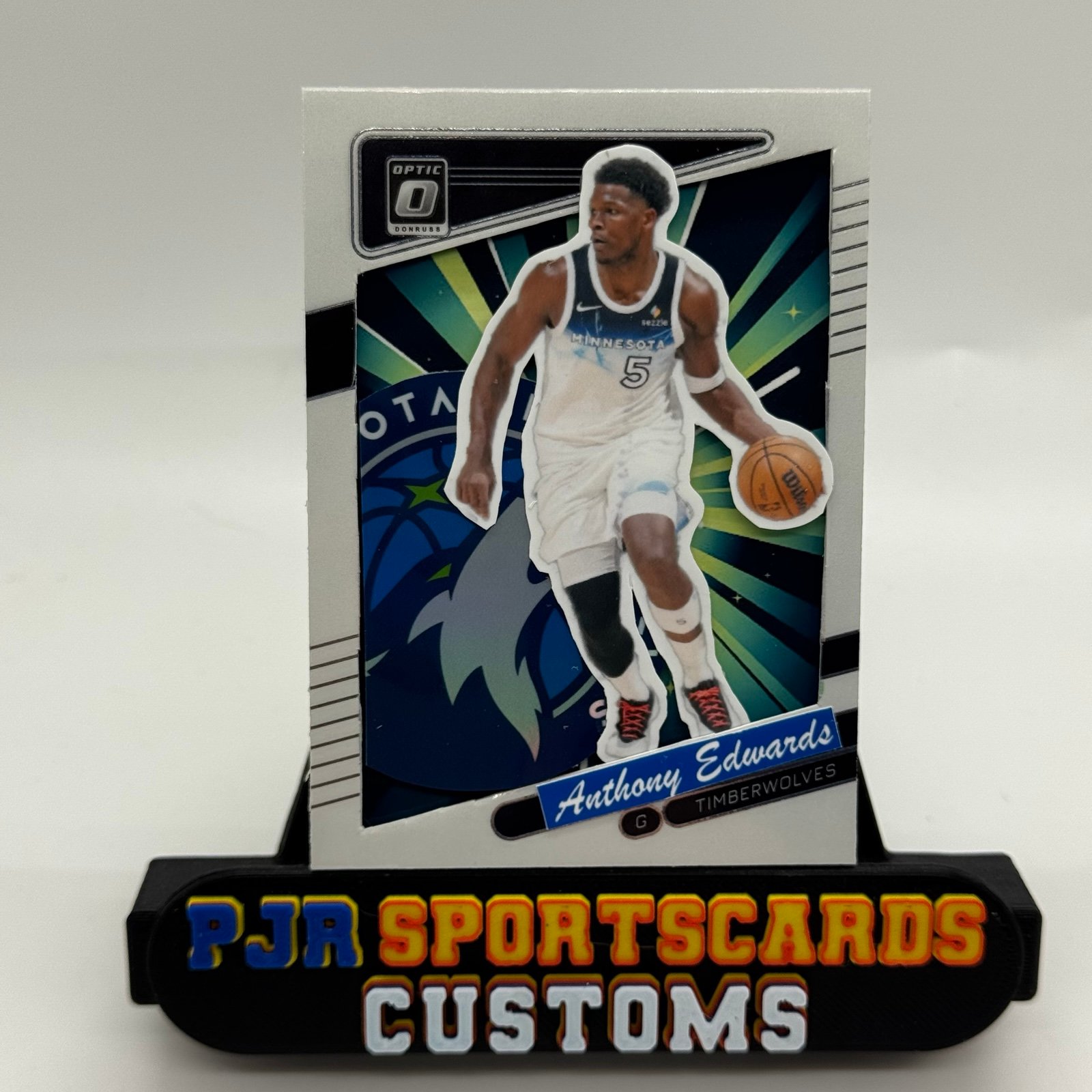 Custom made art card ACEO of Anthony Edwards Ant-Man Minnesota Timberwolves