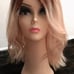 100% Hand tied/Human Hair - golden blonde wig