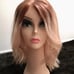 100% Hand tied/Human Hair - golden blonde wig