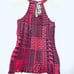NWT Hawaii's Finest Red Black Pleated Halter Top sz XS NEW