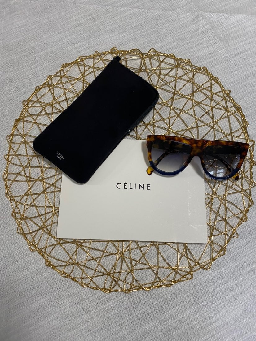 Celine Sunglasses Shadow Havana Blue