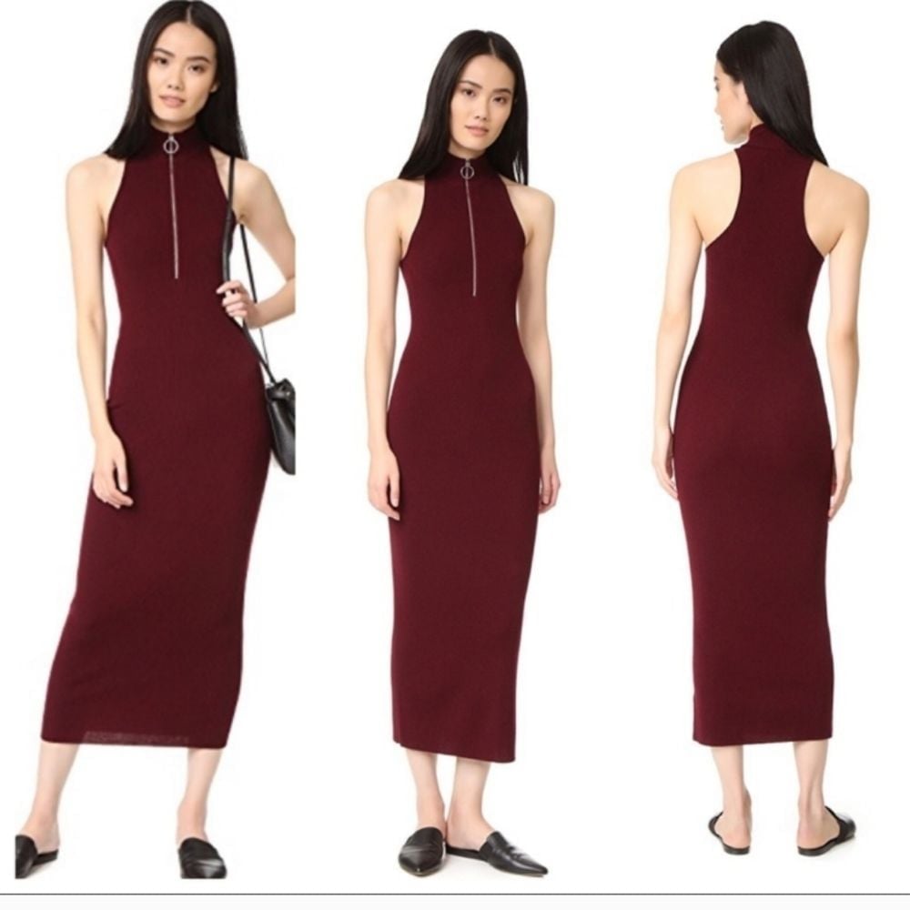 A.L.C. Maroon Logan Dress
