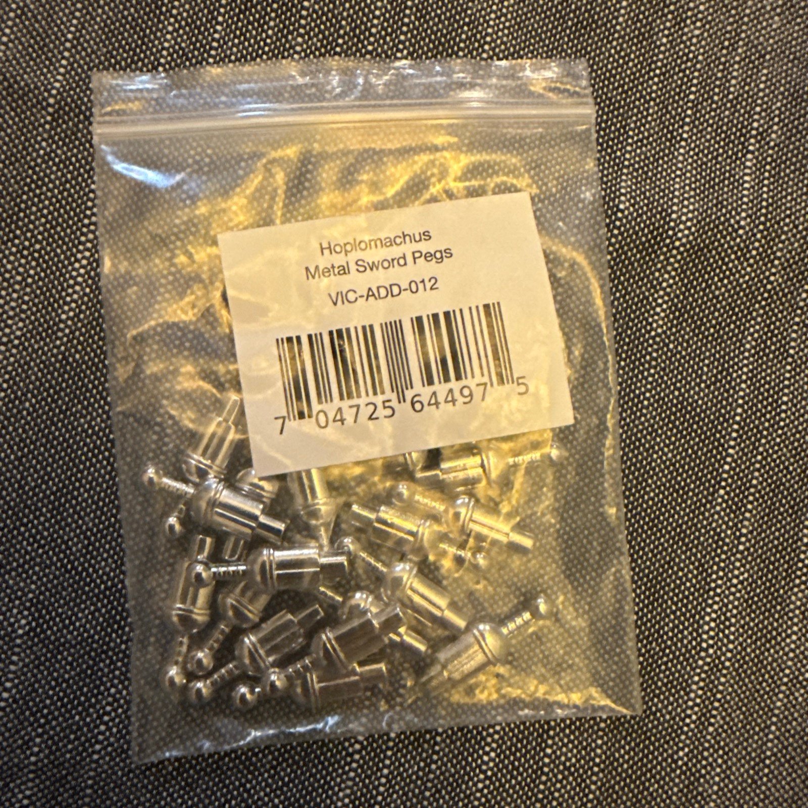 Hoplomachus Victorum Board Game Kickstarter Metal Sword Pegs