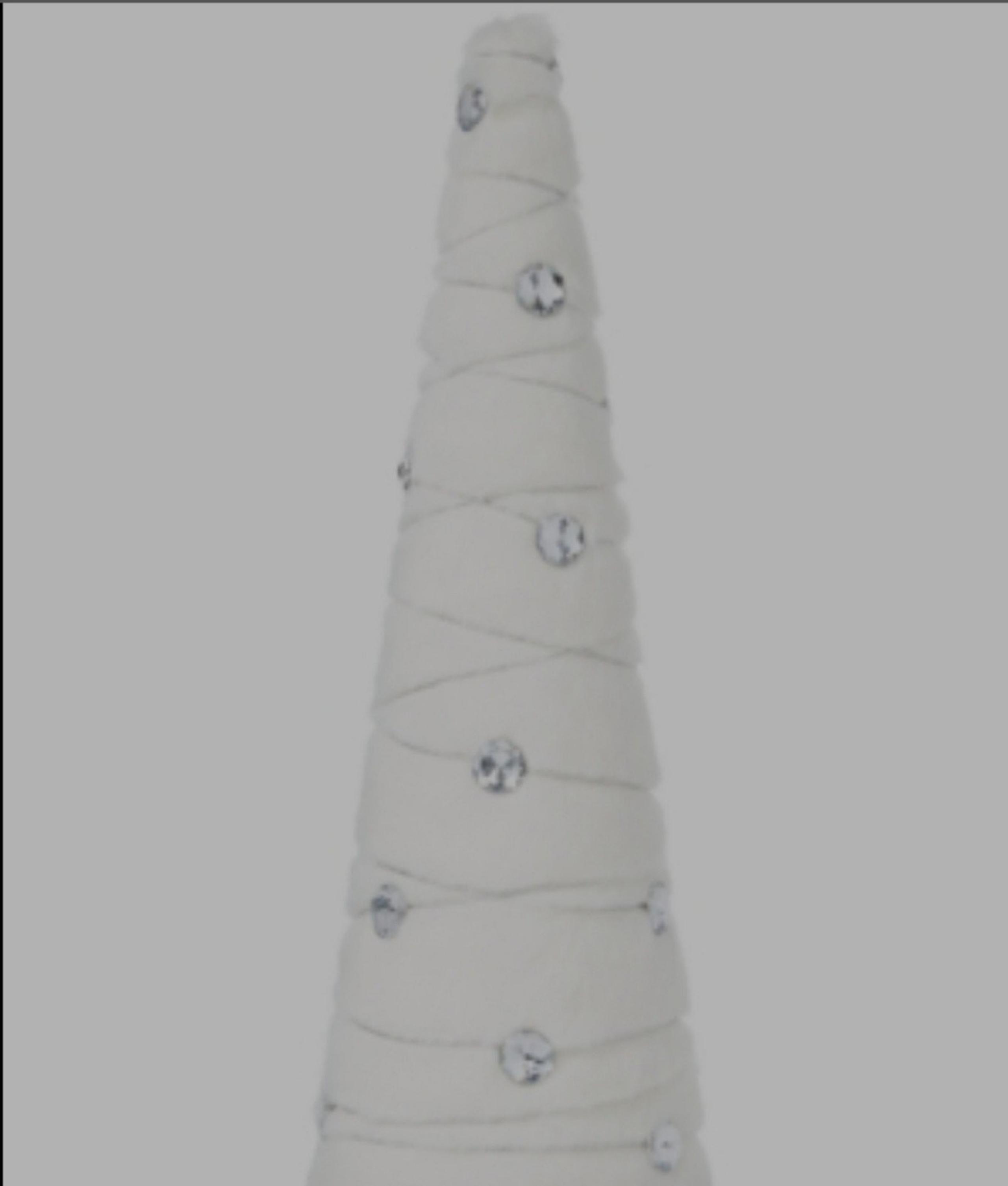 Holiday Lane Shine Bright Christmas Table Tree White with Rhinestones