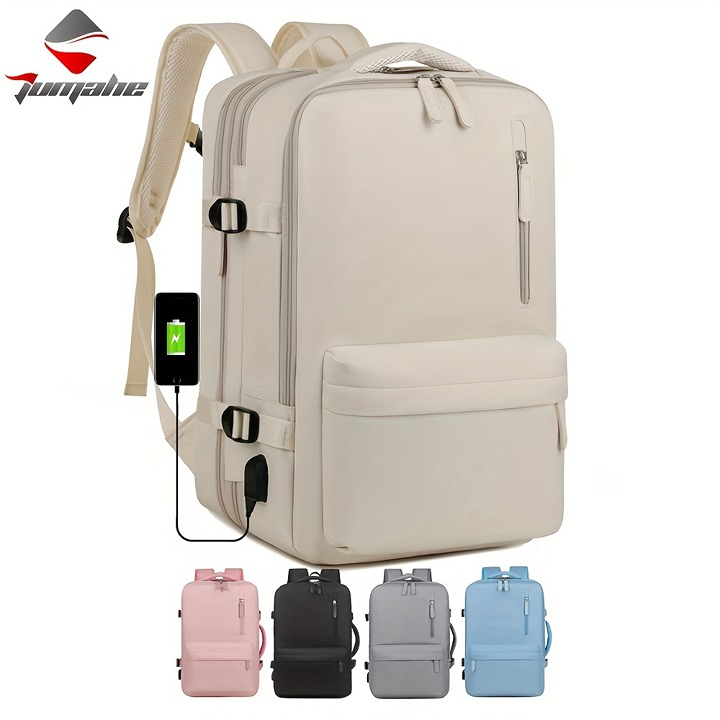 1pc Men's Fashion Waterproof Computer Bag, Expandable Travel Backpack azreyg333