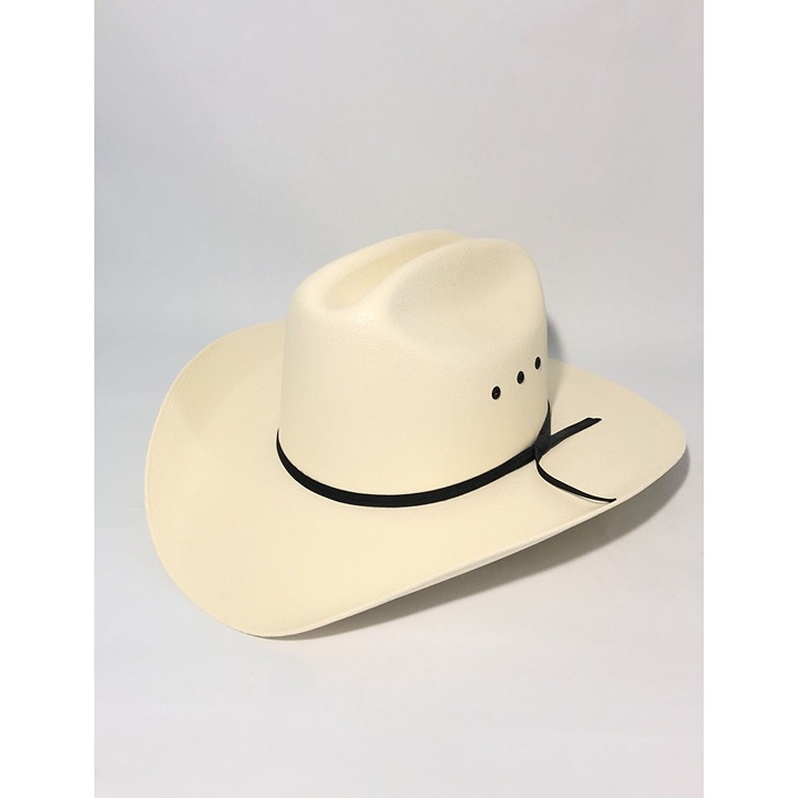 Laredo Cowboy Western Hat Size 7-14” Beige White W/ Black Band.