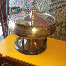 Silver Plated Midcentury Food Warmer/Fondue Maker 1960's Made in Italy