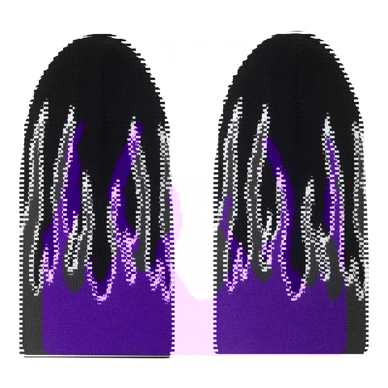 Men's Black and Purple Hat
