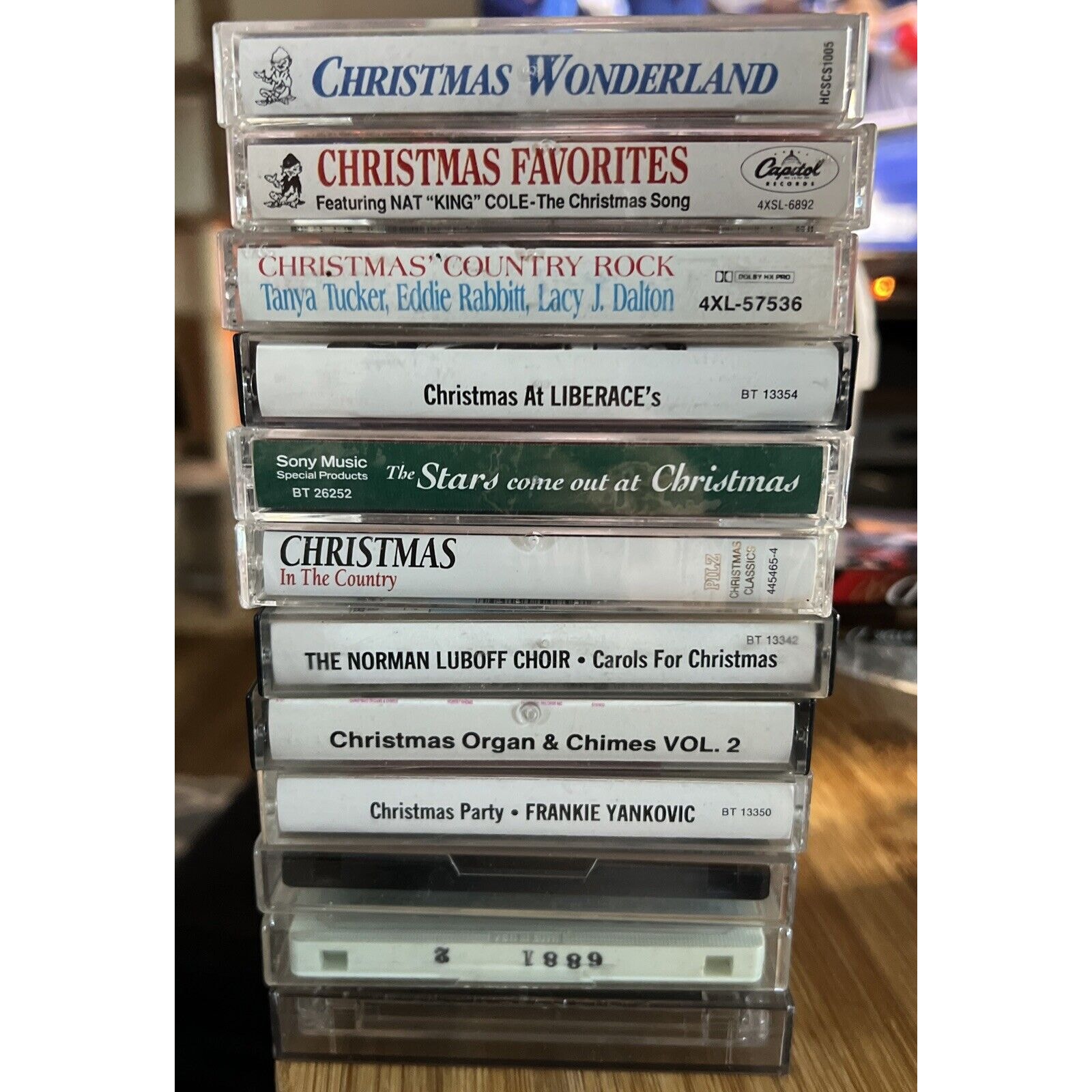 Lot Of Christmas Cassette Tapes, Lot Of 12, 2 Unopened.