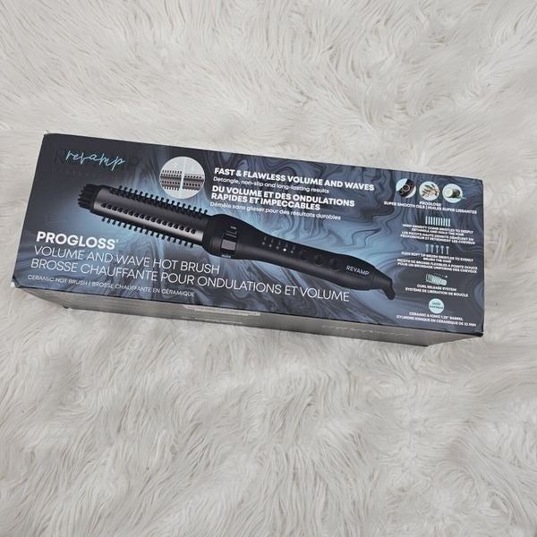 Revamp Progloss Volume & Wave Ceramic Heated Brush Wave Hot Brush