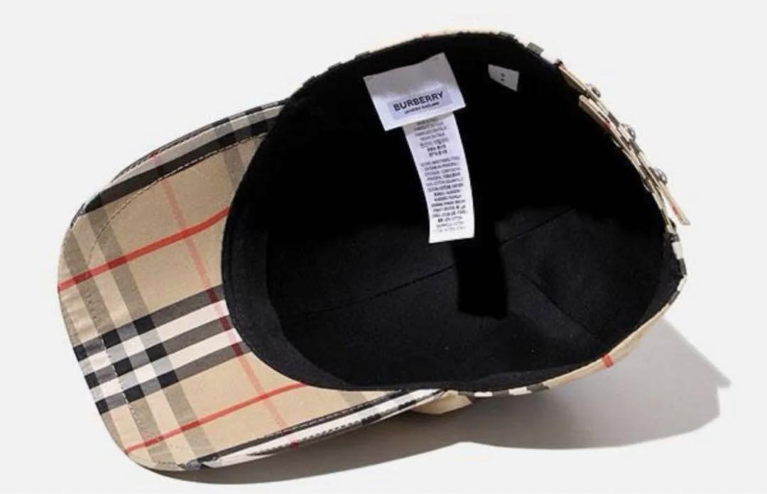 New BURBERRY Burberry TB Logo Check Baseball Cap