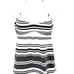Lululemon Scoop Me Up Black White Stripe Tank II Tank Top w/Bra Cups Size 8